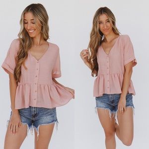 blush button up top